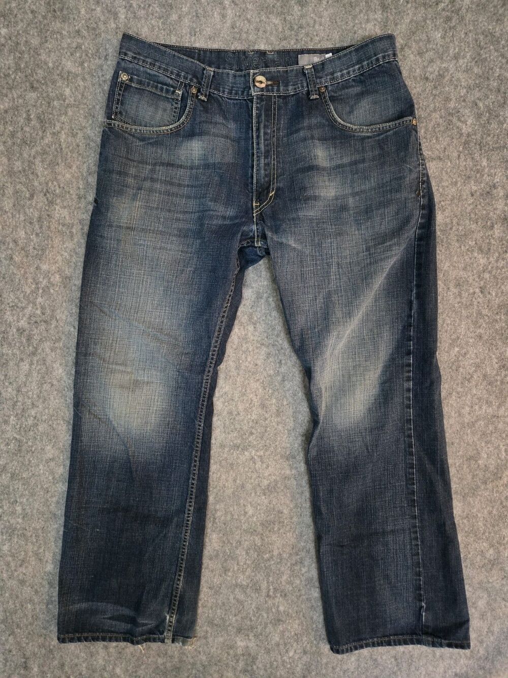 SilverTab Boot Jeans Mens 36x29 Blue Medium Wash Relaxed Fit Bootcut Denim